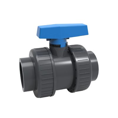 качество  PP Ball PVC Double Union Ball Valve for 1 Inch Pipe 1.0MPA Pressure and EPDM O-ring завод