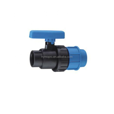 PP 1/2&quot;-4&quot; Синий Цвет Ирригационная система Сельское хозяйство Производство Сжатие шаровой клапан