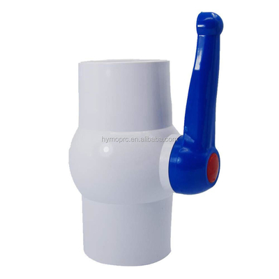 1.0MPA PVC шаровой клапан 11/2 2 дюймовый ABS рукоятка прямые натянутые ANSI BS клапан