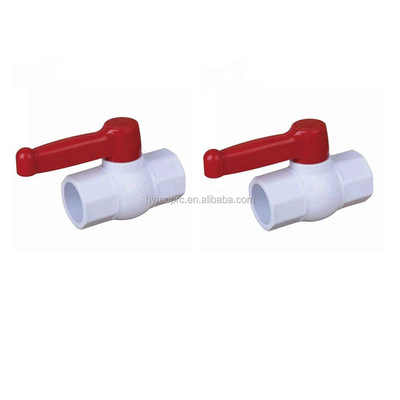 1.0MPA PVC шаровой клапан 11/2 2 дюймовый ABS рукоятка прямые натянутые ANSI BS клапан