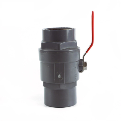 ISO/ASTM стандарт ABS рукоятка PVC двухчастный шаровой клапан для и удобный в Шанхае