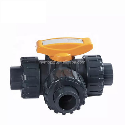 1 дюймовый трехсторонний клапан PVC True Union Ball с ручкой ABS от производителя