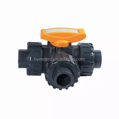 1 дюймовый трехсторонний клапан PVC True Union Ball с ручкой ABS от производителя