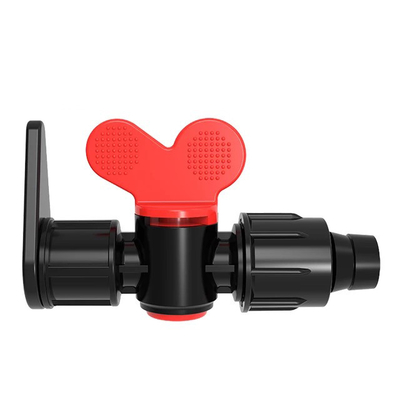 16mm 20mm PP ирригационный мини-клапан в бело-сером цвете для производства систем капельного орошения