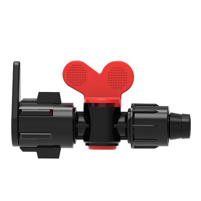 16mm 20mm PP ирригационный мини-клапан в бело-сером цвете для производства систем капельного орошения