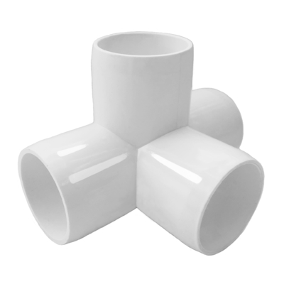 PVC водопроводные трубы Белый цвет ASTM D1785 Стандартные 3-сторонние трубовые фитинги для OEM