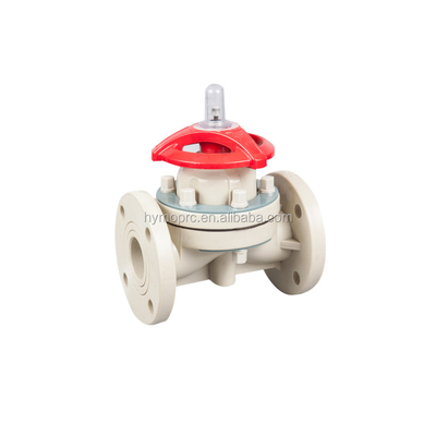 10 лет производственного опыта PVDF Socket Double Union Pneumatic Diaphragm Valve