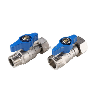 Нержавеющая сталь ASTM/DIN Standard Mini Ball Valve PEX Nickel Plated для газопроводов из меди
