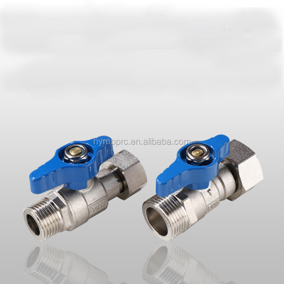 Нержавеющая сталь ASTM/DIN Standard Mini Ball Valve PEX Nickel Plated для газопроводов из меди