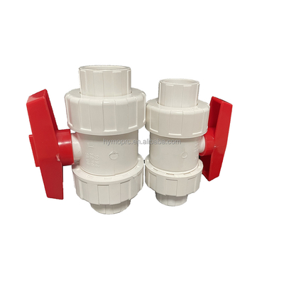OEM PVC клапан 1/2 &quot;-4&quot; Белый цвет PVC True Union Ball Valve 3 для бассейна
