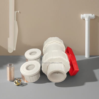 PVC Union Type 2&quot; Тип шарового клапана для оптовой продажи OEM ODM UPVC Белый пластик 1/2 &quot;PVC