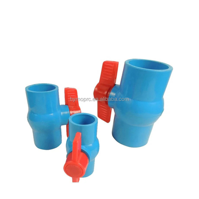 ANSI Пластмассовые сантехники с стандартной толщиной 1&quot; ANSI PVC шаровой клапан Синий 1/2 розетки
