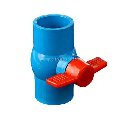 ANSI Пластмассовые сантехники с стандартной толщиной 1&quot; ANSI PVC шаровой клапан Синий 1/2 розетки