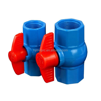 ANSI Пластмассовые сантехники с стандартной толщиной 1&quot; ANSI PVC шаровой клапан Синий 1/2 розетки