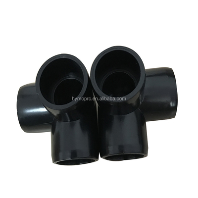 3/4 &quot;Белый PVC трубные мебельные фитинги 3 Way угловой совместный локоть для индивидуального заказа
