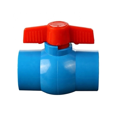 ANSI Пластмассовые сантехники с стандартной толщиной 1&quot; ANSI PVC шаровой клапан Синий 1/2 розетки