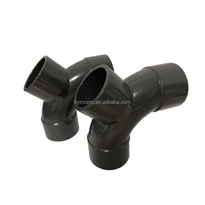 DN50 UPVC Y ветви Tee трубы монтаж с кованой техникой OEM поддерживается давление PN16