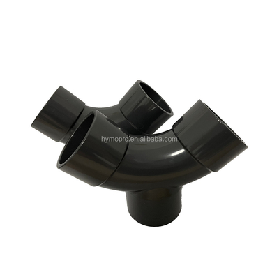 DN50 UPVC Y ветви Tee трубы монтаж с кованой техникой OEM поддерживается давление PN16