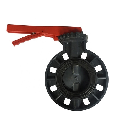 OEM UPVC Butterfly Valve DN 150 Двойной фланцевый гидравлический двигатель для общего применения