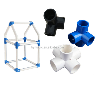 Водопроводные пластиковые трубные фитинги OEM локоть 3 Way Corner для DIY наборов и мебели