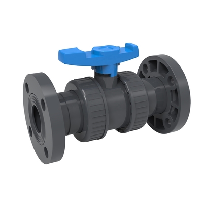 PP Ball PVC Double Union Ball Valve для 1 дюймовой трубы 1.0MPA давление и EPDM O-кольцо