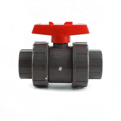 PP Ball PVC Double Union Ball Valve для 1 дюймовой трубы 1.0MPA давление и EPDM O-кольцо