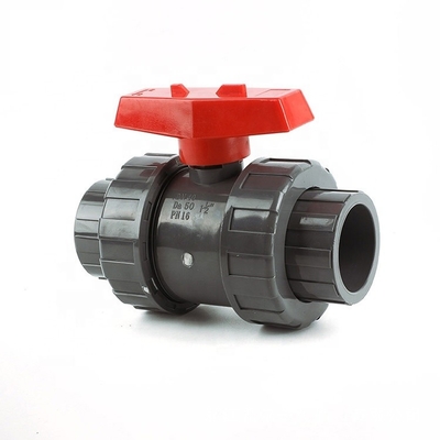 Подключение сока/проводка True Union Ball Valve с фланцем из ПВХ и OEM Manufacturing