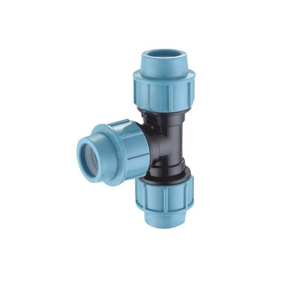 Водяные пластиковые трубные фитинги Совместные HDPE трубы PN10 PP компрессионные фитинги и латунные вставки