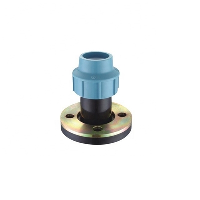 Водяные пластиковые трубные фитинги Совместные HDPE трубы PN10 PP компрессионные фитинги и латунные вставки