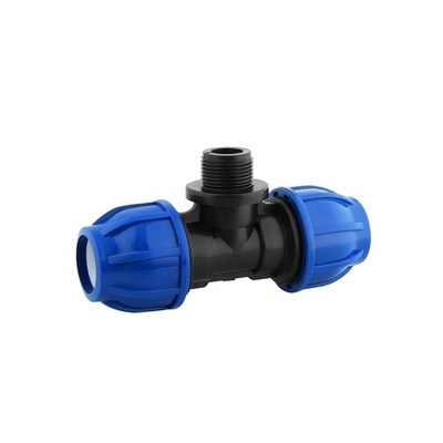 Водоснабжение HDPE PP компрессионные фитинги для ирригационной системы ферм и стандарт DIN